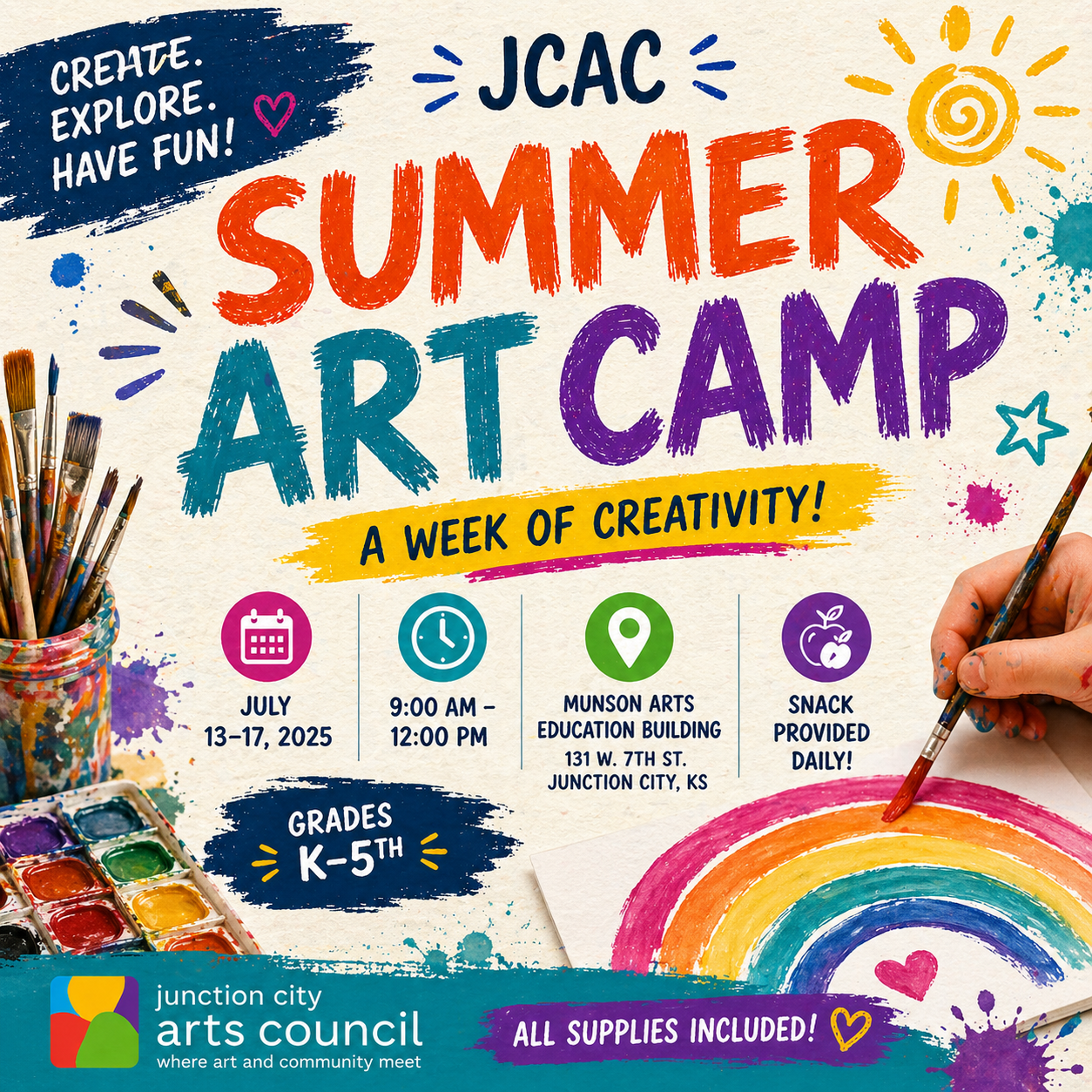 JCAC SUMMER ART CAMP GRAPHIC WITH ART ELEMENTS